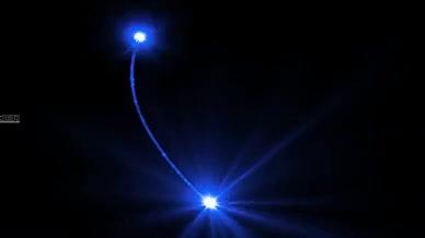 蓝色粒子光线梦幻树大气舞台特效背景视频的预览图
